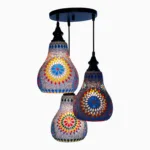 Mosaic Handmade Pendant Ceiling Hanging Light E27 - 3 lamps